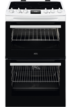 AEG CCX1530ACW 55cm White Double Oven Electric Cooker