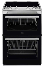 AEG CIX6500ABM 60cm Black Induction Double Oven Electric Cooker