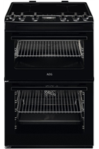 AEG CIX6540ACB 60cm Black Induction Hob Double Oven Electric Cooker