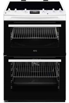 AEG CIX6540ACW 60cm White Double Oven Induction Electric Cooker