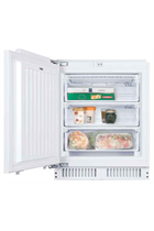 Candy CUS68EWK 95L Integrated Undercounter Freezer Fixed Hinge White