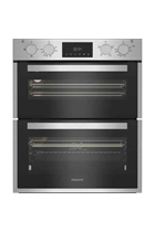 Hotpoint DUH12D1IX Stainless Steel 71cm Built Under Electric Fan Double Oven with Telescopic Shelf