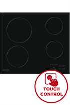 Indesit Aria RI161C 58cm Black Built-In Ceramic Hob