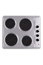 Montpellier SP601X 60cm Stainless Steel Built-In Soild Plate Hob