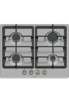 Bosch PGP6B5K90 58cm Stainless Steel Built-In Gas Hob