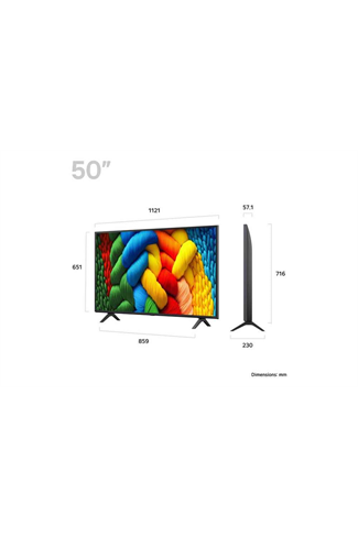 LG 50NANO80A6B.AEK NanoCell NANO80A 50" 4K UHD Smart TV