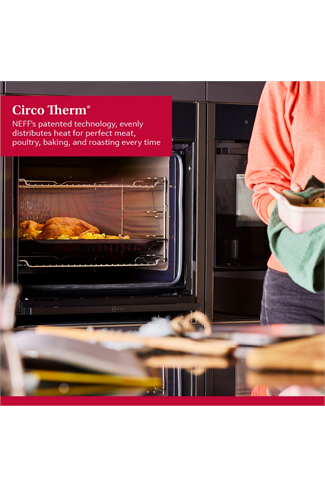 NEFF B2DCG7AK3B 59.4cm Black Built In Electric Single Oven