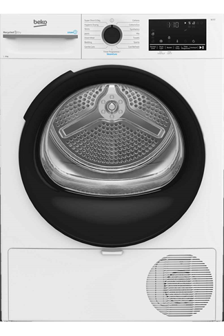 Beko B5T4923NIW White 9kg Heat Pump Tumble Dryer with IronFinish