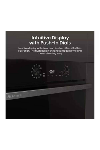 Hisense BI622ABPGUK 77L Built In Electric Single Oven Jet Black