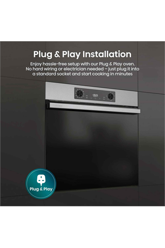 Hisense BI622AXPGUK Black & Stainless Steel 59.5cm Built In Electric Single Oven