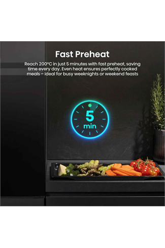 Hisense BI622AXPGUK Black & Stainless Steel 59.5cm Built In Electric Single Oven