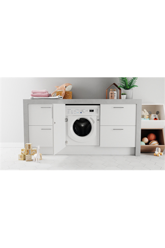 Indesit BIWDIL75148UK Integrated White 7kg/5kg 1400 Spin Washer Dryer