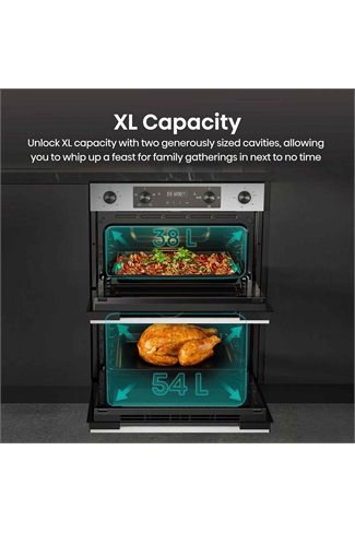 Hisense BUD714221CX 92L Built Under Electric Double Oven Stainless Steel