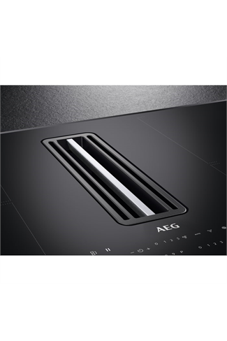 AEG CCE84751FB
83cm New Double Bridge Hob with Extractor, RECIRCULATION MODEL ONLY, Touch on Glass
