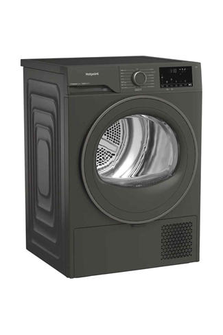 Hotpoint CHD93MGGUK Graphite 9kg Freestanding Heat Pump Tumble Dryer with PetHairCare