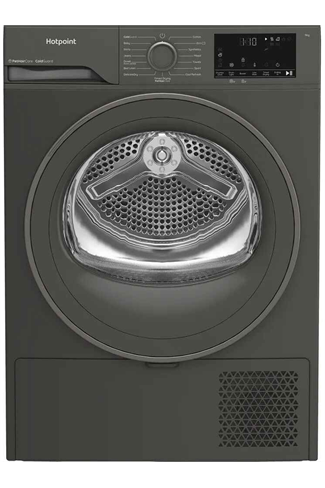 Hotpoint CHD93MGGUK Graphite 9kg Freestanding Heat Pump Tumble Dryer with PetHairCare