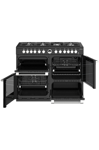 Stoves Sterling S1100DF 110cm Black Dual Fuel Range Cooker