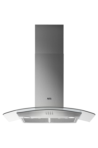 AEG DTB3953M
90cm Curved Glass Wall Chimney Hood, Mechanical Push Buttons, LED Lighting, 3 Speeds,