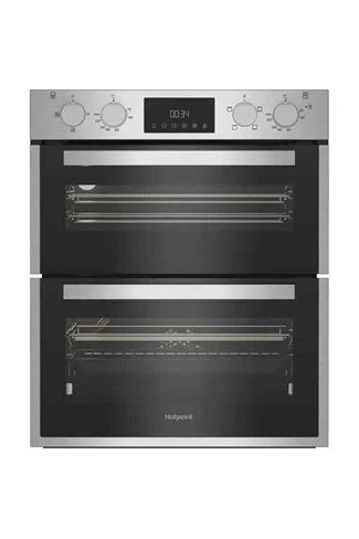Hotpoint DUH12D1IX Stainless Steel 71cm Built Under Electric Fan Double Oven