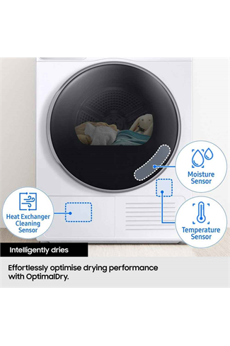 Samsung DV90CGC0A0AEEU White 9kg Heat Pump Tumble Dryer A Rated