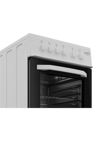 Zenith by Beko ZE503W 50cm White Single Cavity Electric Cooker
