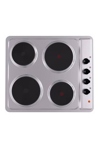 Montpellier SP601X 60cm Stainless Steel Built-In Soild Plate Hob