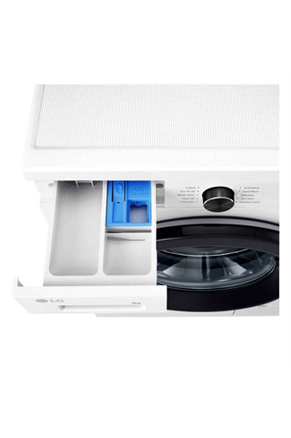 LG F4X1009NWK White 9kg 1400 Spin Steam Washing Machine A Rated