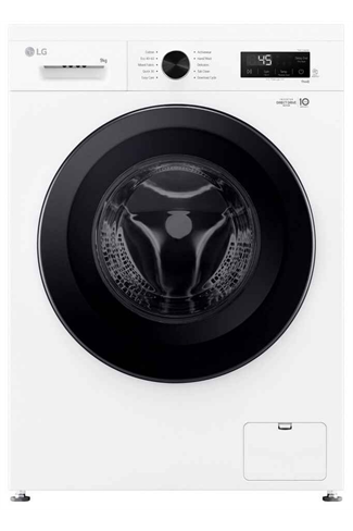 LG F4X1009NWK White 9kg 1400 Spin Steam Washing Machine A Rated