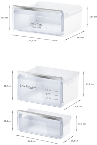 NEFF N50 KI5872SE0G Integrated 54cm White 70/30 Low Frost Fridge Freezer 