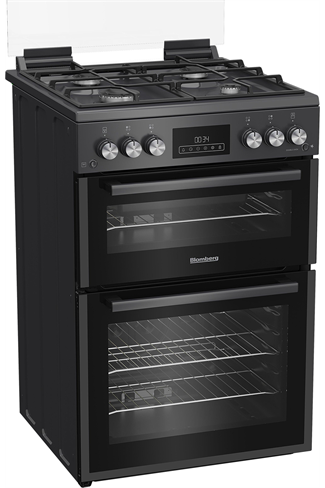 Blomberg GGRN655N 60cm Anthracite Double Oven Gas Cooker