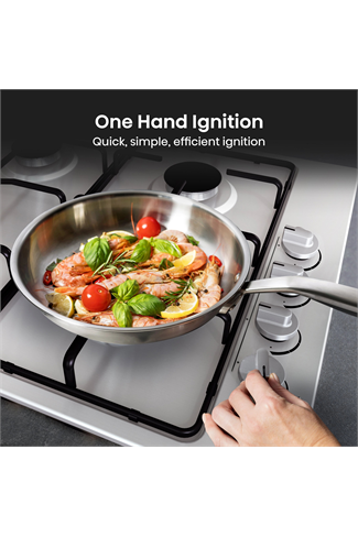 GM642XHS 60cm Gas Hob - Stainless Steel