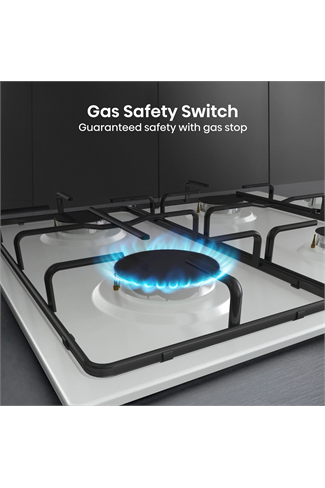 GM642XHS 60cm Gas Hob - Stainless Steel