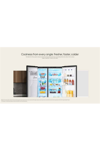 LG GSLC40PYPE 641L Silver 91.3cm Frost Free American Style Fridge Freezer