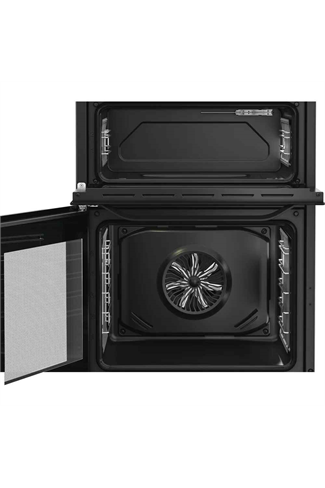 Hotpoint HDD6GDC2B1 60cm Freestanding Dual Fuel Double Cooker Black