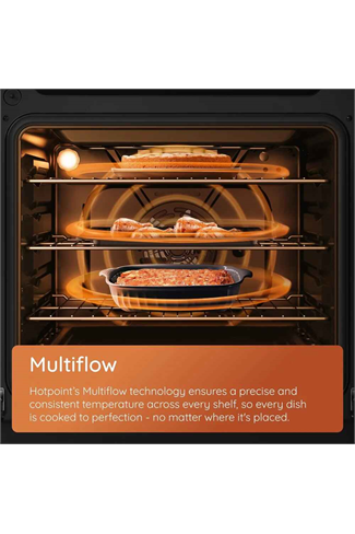 Hotpoint HDD6GDC2WX Stainless Steel 60cm Freestanding Dual Fuel Double Cooker with Glass Lid