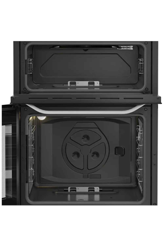 Hotpoint HDG6GDCW White 60cm Freestanding Gas Double Cooker with Glass Lid