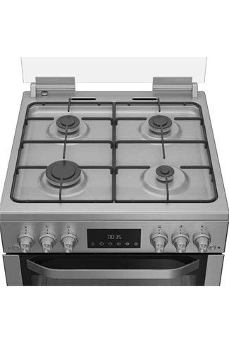 Hotpoint HDG6GDCX 60cm Gas Double Cooker Stainless Steel