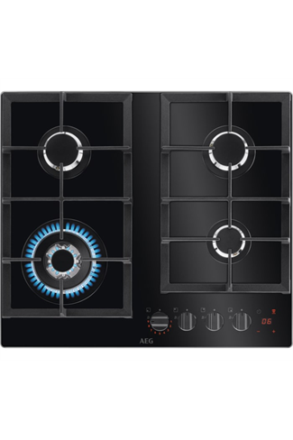 AEG HKB64450NB
60cm Flamelight, Gas on glass hob, StepPower controls, LED display with minute minde