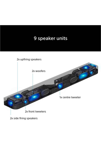 Sony HTA7100.CEK BRAVIA Theatre Bar 7 Dolby Atmos Soundbar - Black