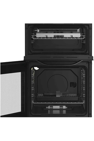 Hotpoint HTG5GCB Black 50cm Freestanding Gas Twin Cavity Cooker