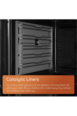 Hotpoint HTG5GCW White 50cm Freestanding Gas Twin Cavity Cooker