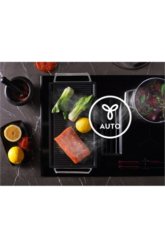 AEG IDE74243IB 
72cm Combohob Easy, RECIRCULATION MODEL, Touch on Glass controls, H2H, Single Bridgi