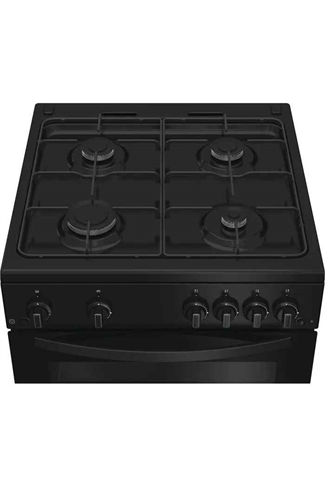 Indesit ITG6GB 60cm Gas Twin Cavity Cooker Black