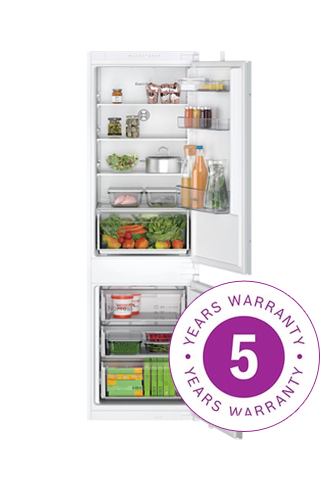 Bosch Series 2 KIN86NSE0G Integrated 54cm White 60/40 Frost Free Fridge Freezer
