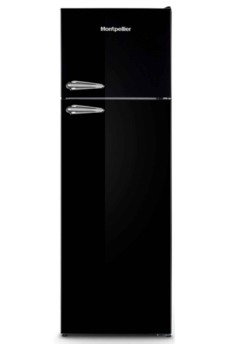 Montpellier MAB346EK Retro 80/20 Fridge Freezer 312L Black