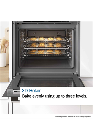Bosch MBA533BS3B Series 4 Built In Electric Double Oven Stainless Steel
