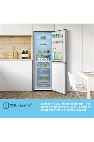Fridgemaster MC55240ES 55.4cm Silver 50/50 Freestanding Fridge Freezer