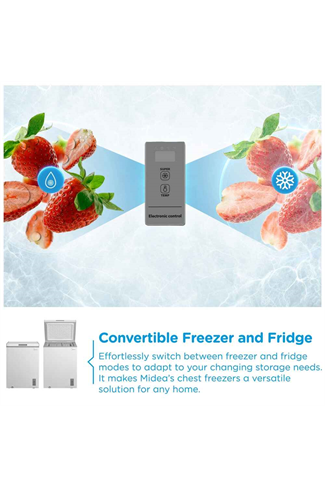 Midea MDRC211FZE01 White 143L Static Chest Freezer