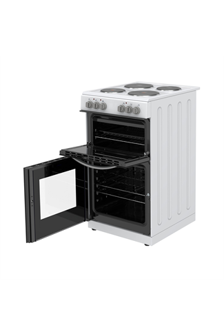 Montpellier MTCE50W 50cm White Twin Cavity Electric Cooker
