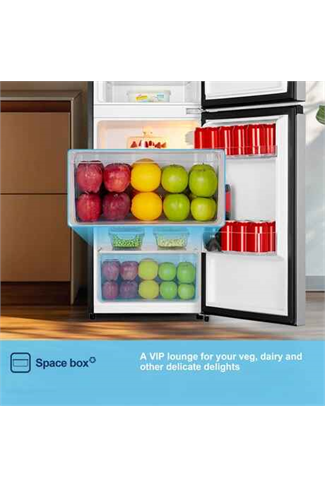 Fridgemaster MTM48120ES 47.5cm Silver 70/30 Fridge Freezer
